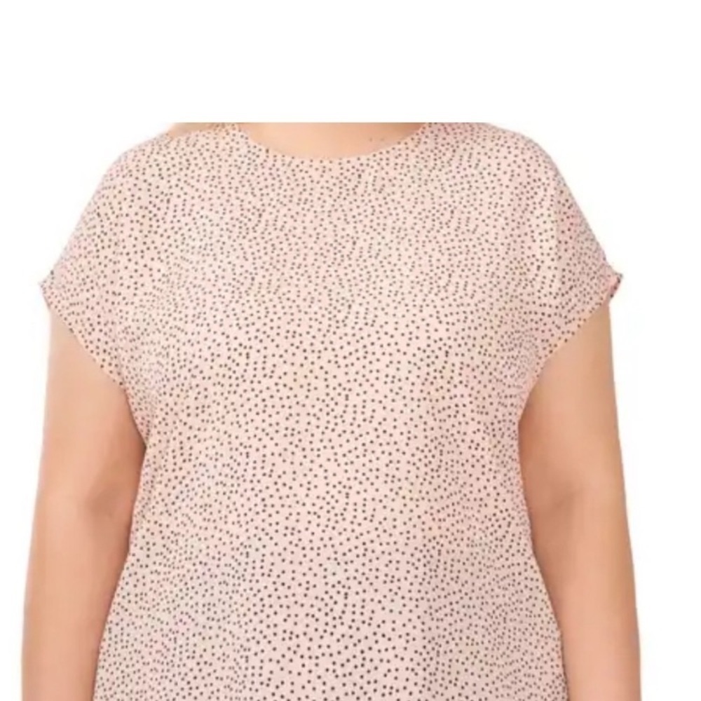 Halogen Cream Polka Dot Blouse